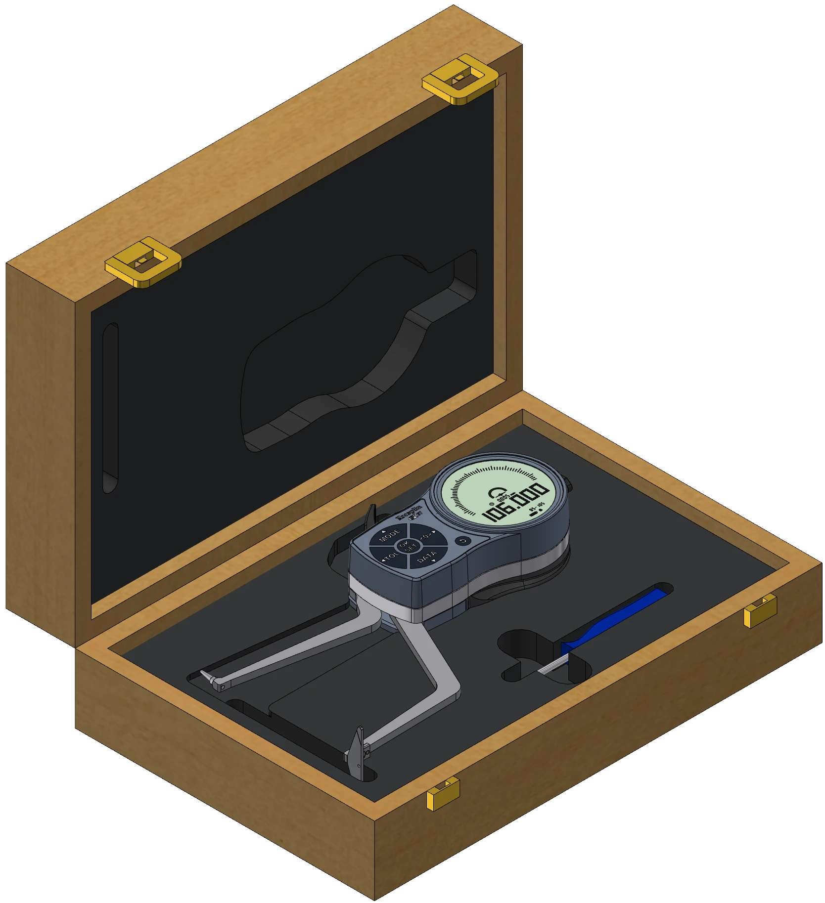 12 Holzkasten 1732 65 | Kroeplin Präzisionsmessgeräte